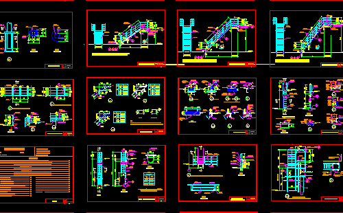 鋼梯圖集CAD版